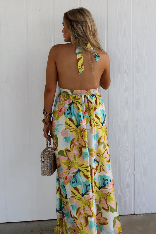 Santorini Sunset Maxi Dress