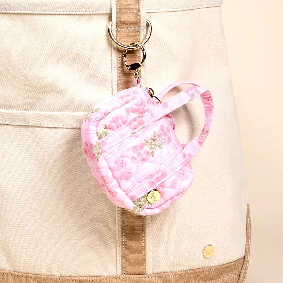 Itty Bitty Duffle Bag Charm - Oh So Fancy Pink