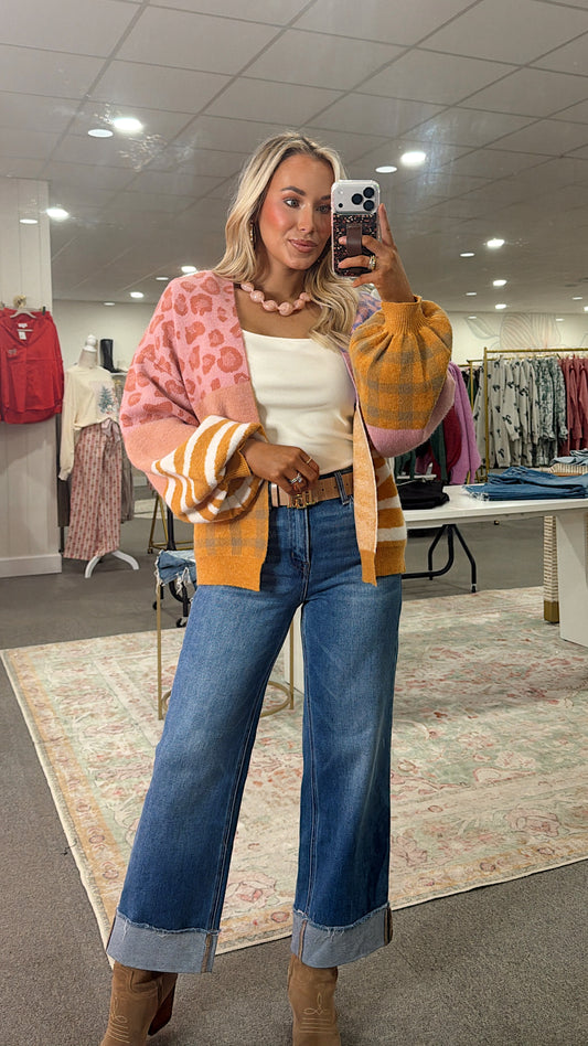 Animal Print Cardigan