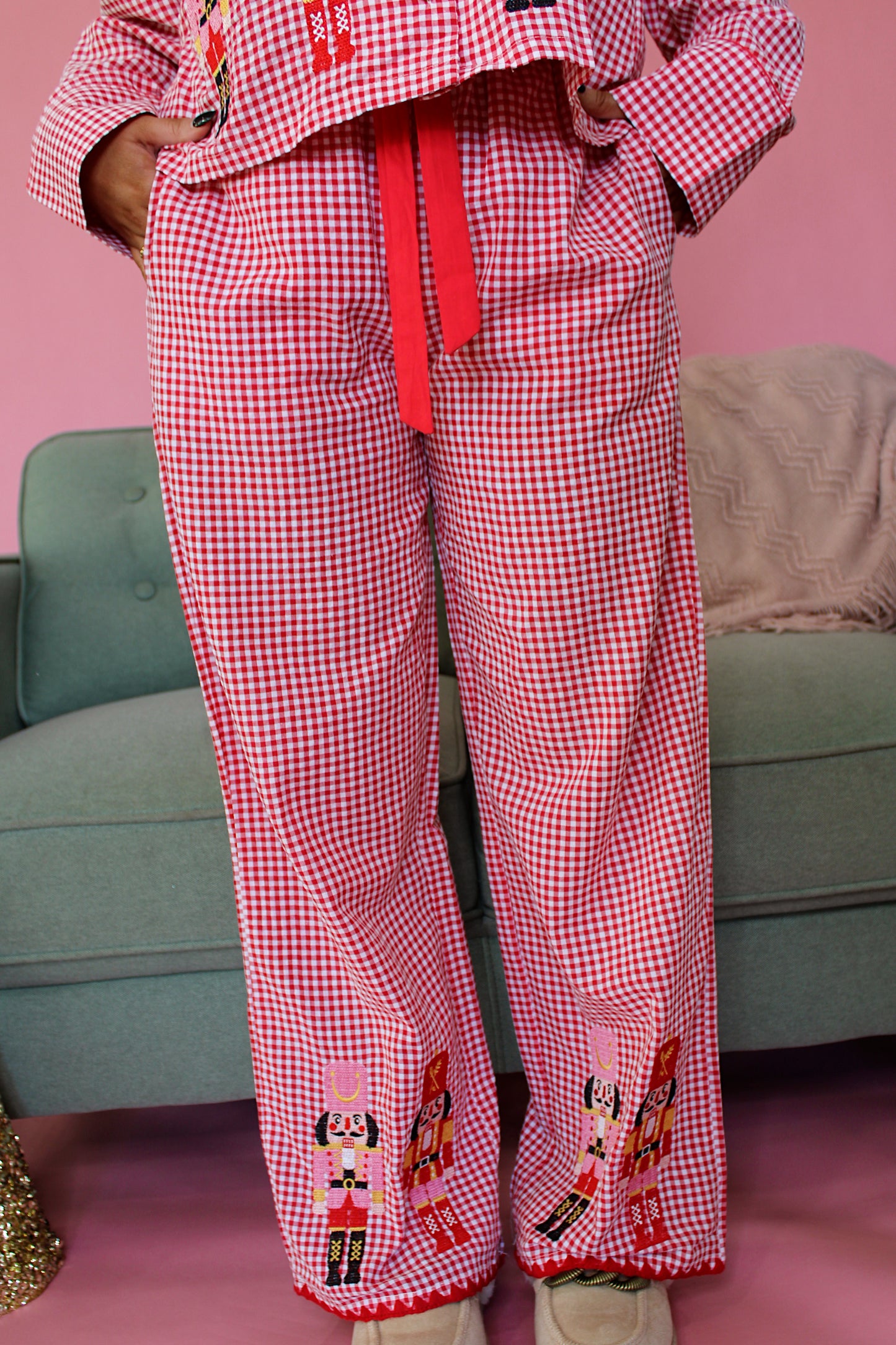 Nutcracker Embroidered Pajamas