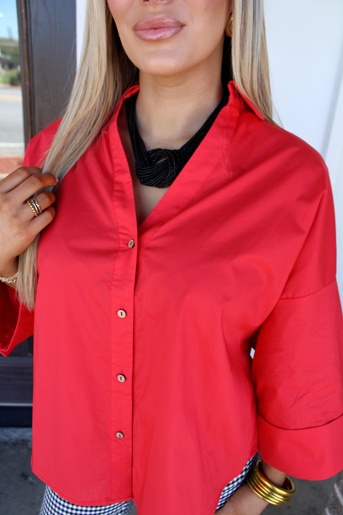 Overtime Blouse - Red