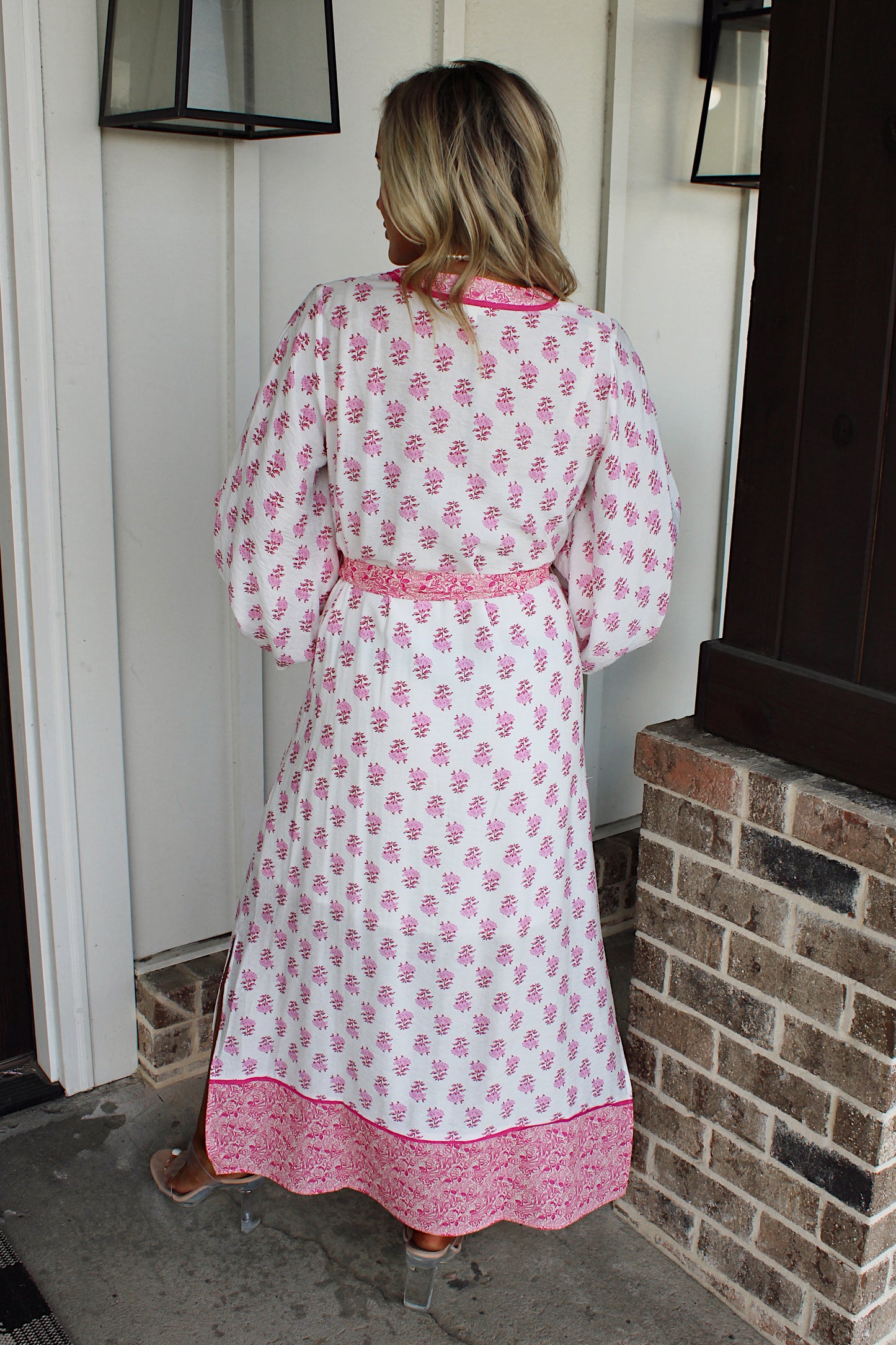 Blush Garden Midi Dress