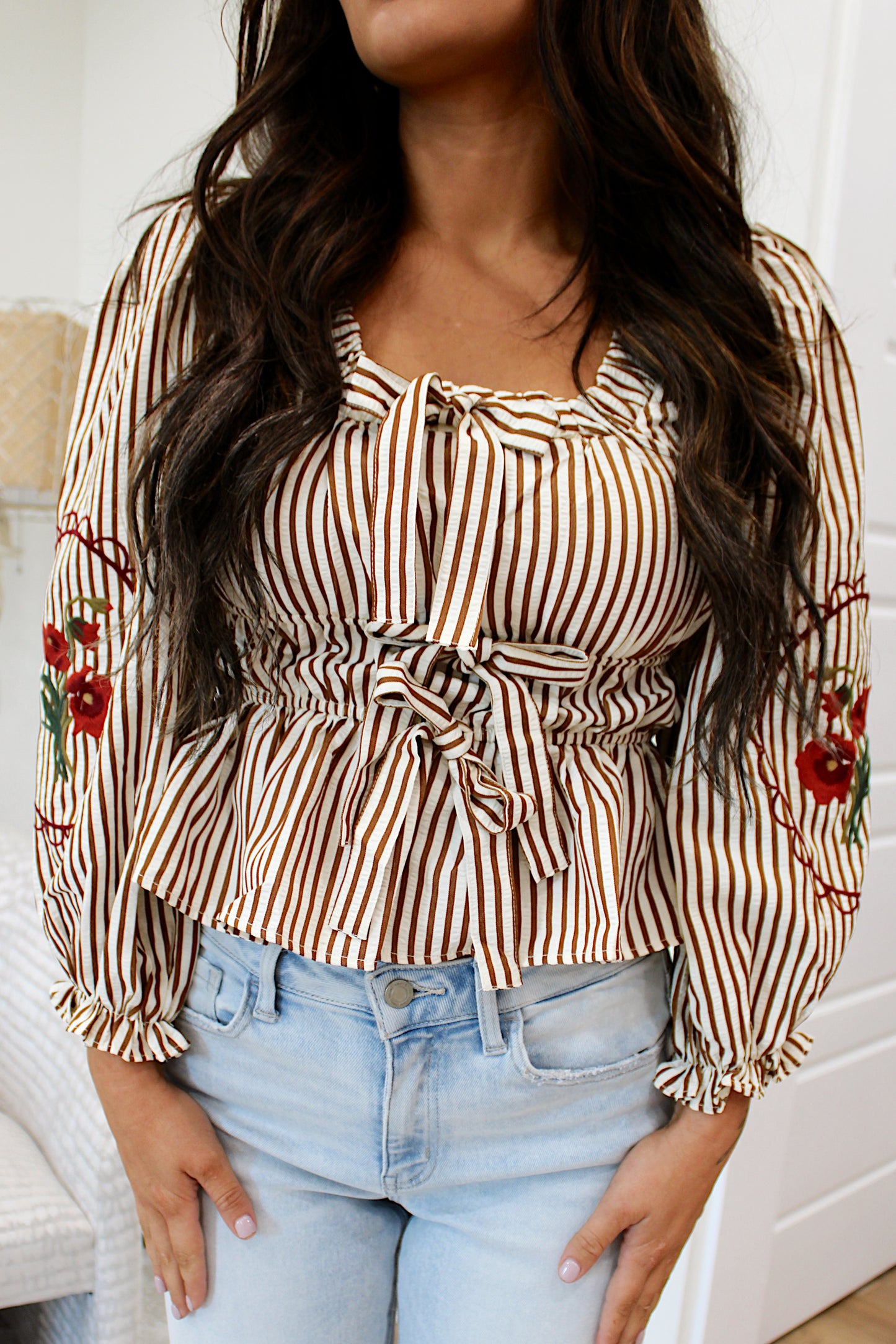 Sweet Statement Embroidered Top