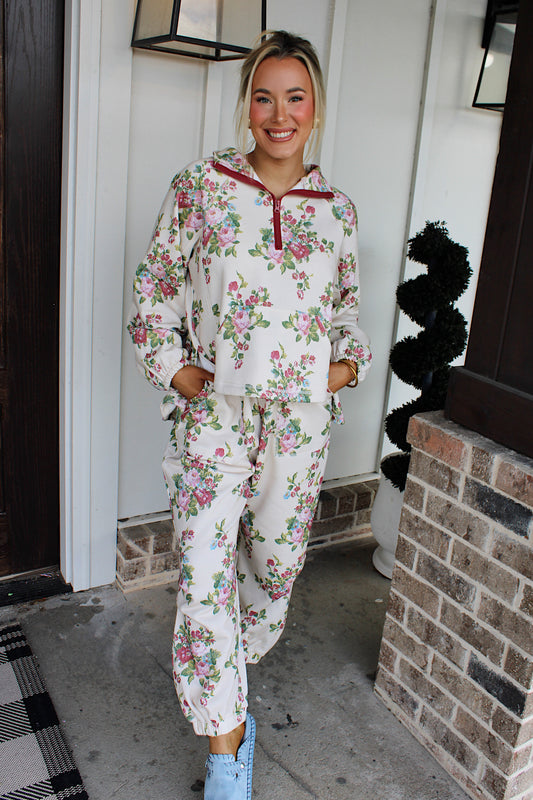 Flower Bouquet Pants Set