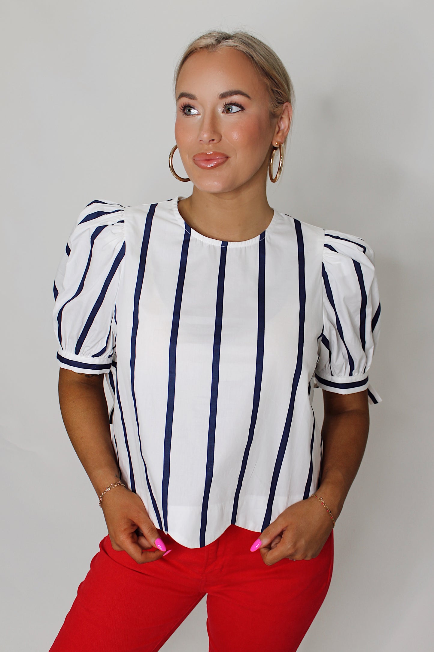 Social Hour Chic Blouse