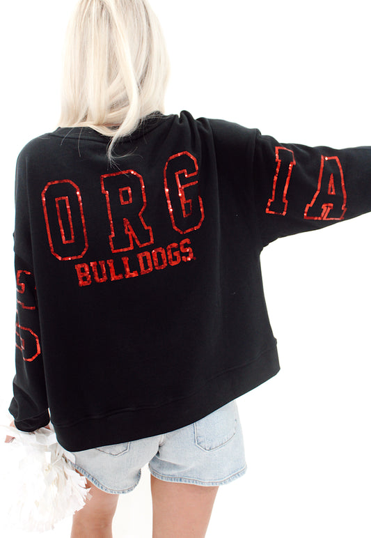 Stewart Simmons - Sequin Boxy Sweatshirt