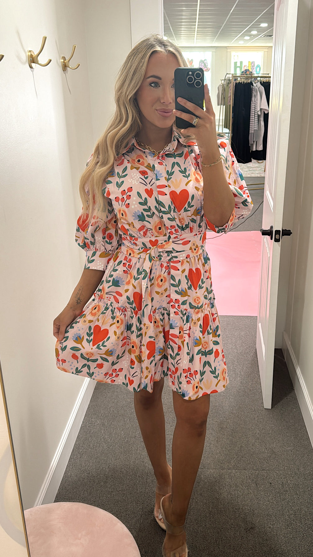 Romantic Flower Mini Dress