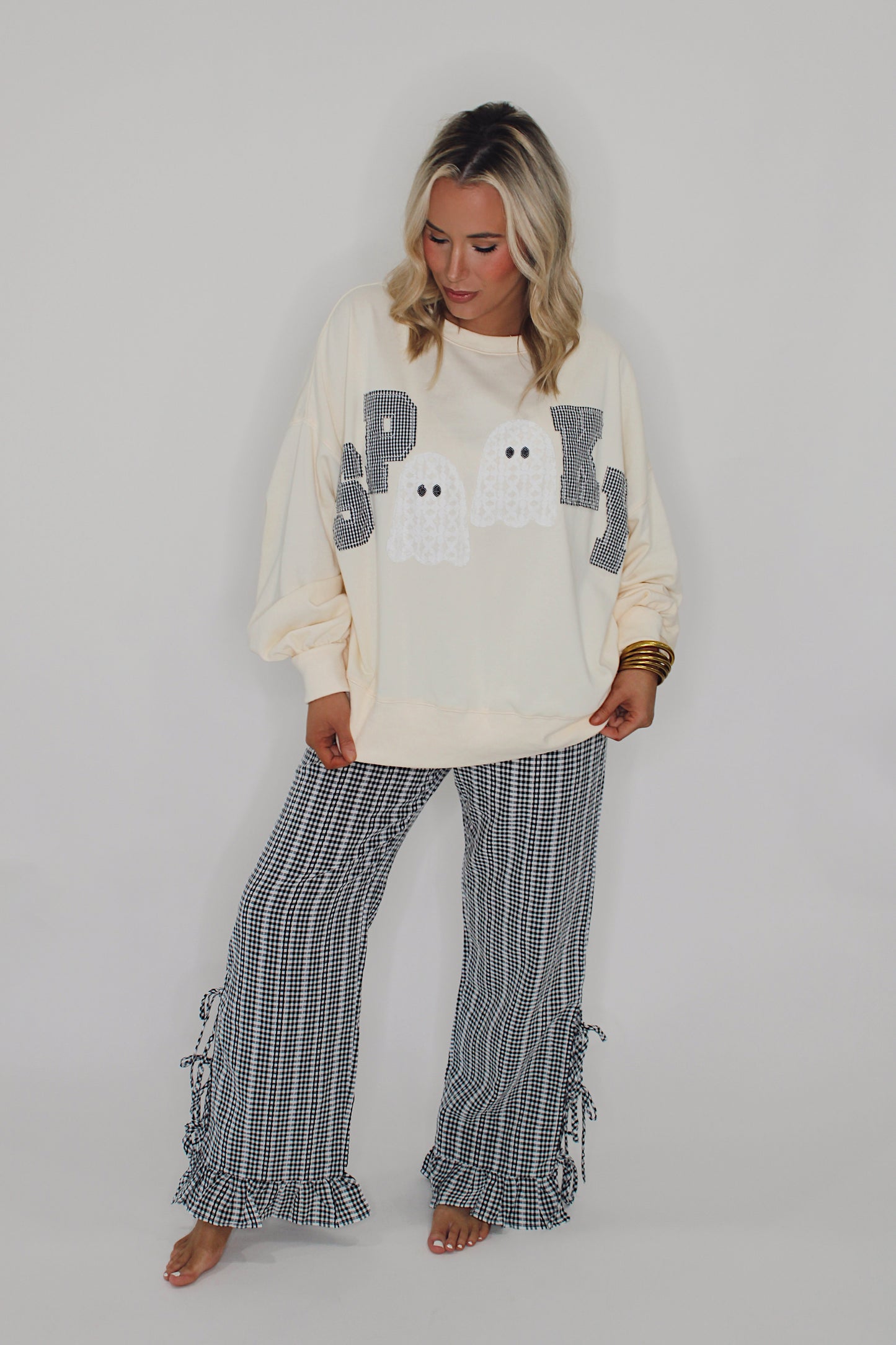 Spooky Patch Detail Sweatshirt
