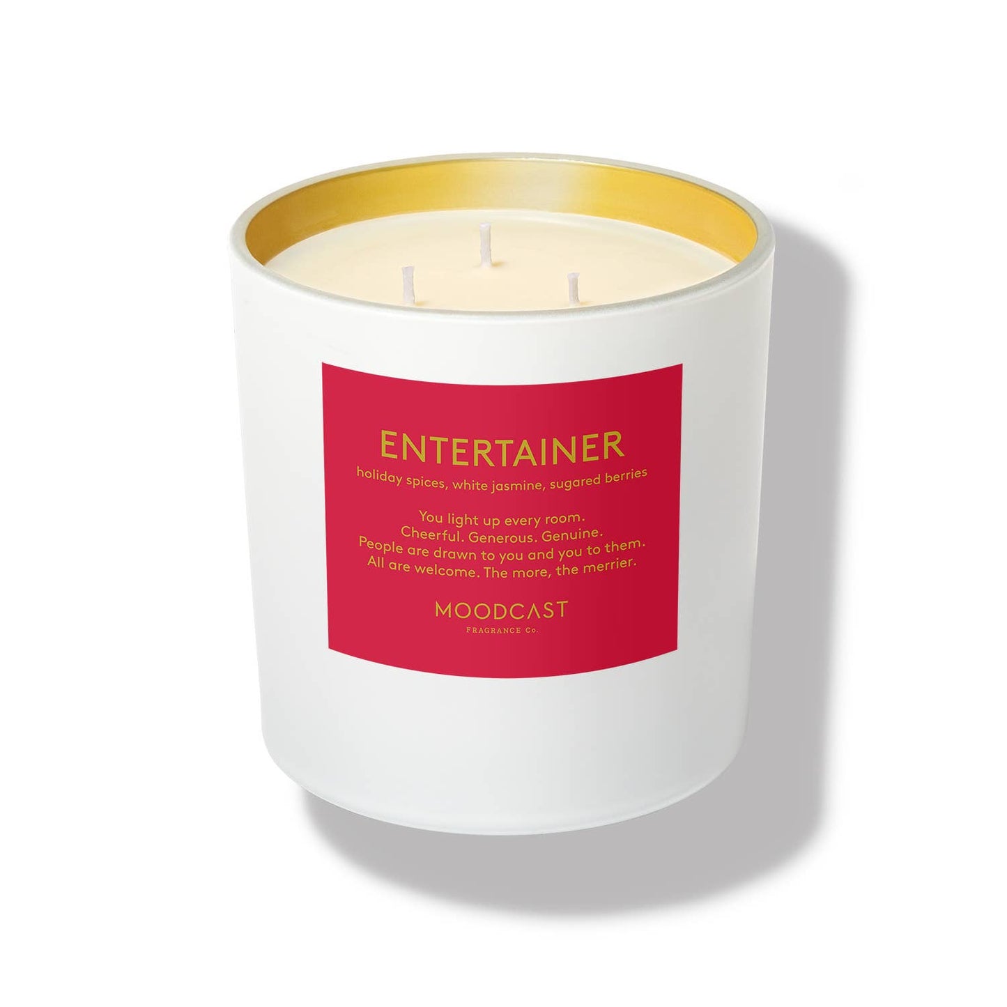 Moodcast Fragrance | 3 Wick | 24 oz Candle- Entertainer