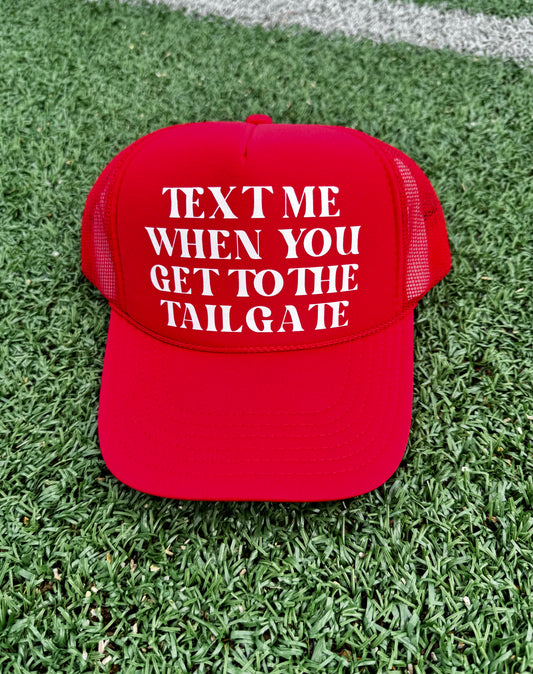 Text Me Tailgate Trucker Hat
