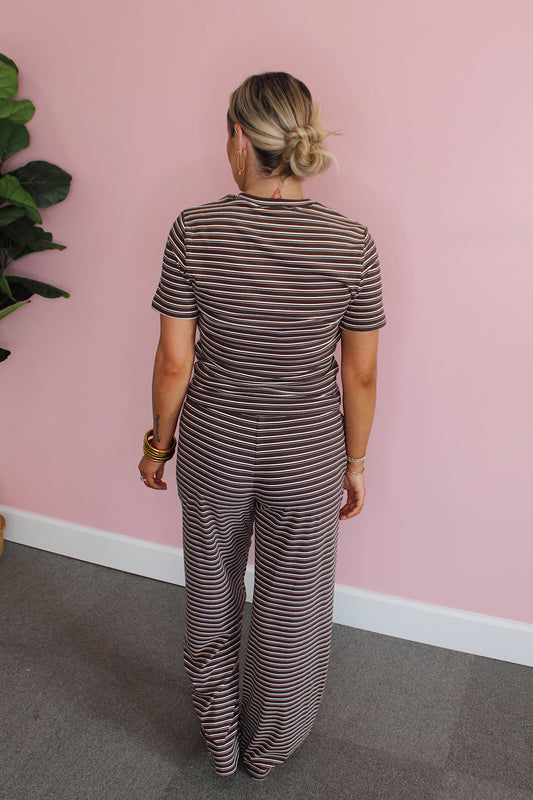 Snuggle Stripe Set - Brown