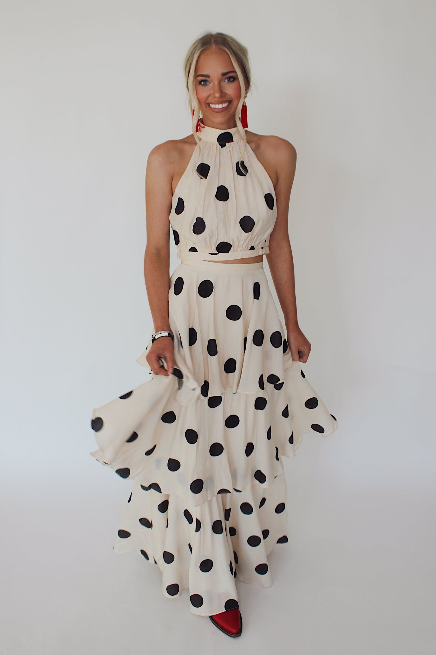 Polka Dot Skirt Set