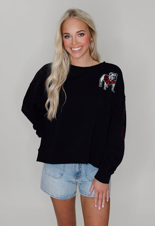 Stewart Simmons - Sequin Boxy Sweatshirt