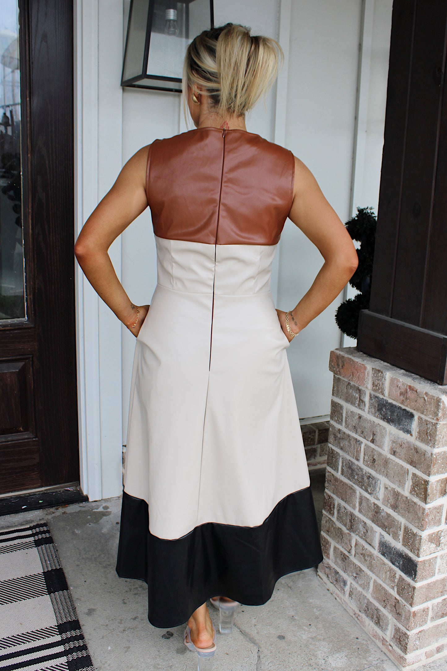 Evening Muse Leather Midi