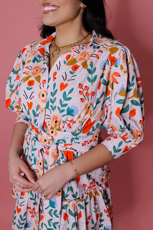 Romantic Flower Mini Dress