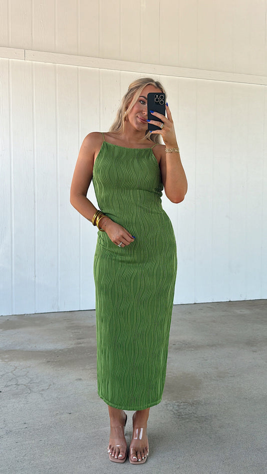 Slim Midi Dress - Kiwi