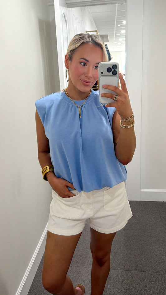 Soft Touch Blouse - Blue