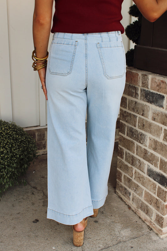 Mineral Washed Denim Pants