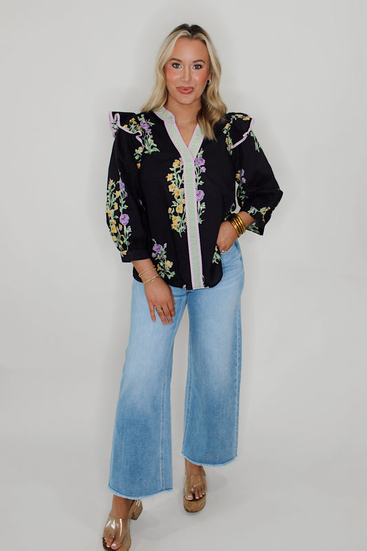 Fallin' for Floral Blouse