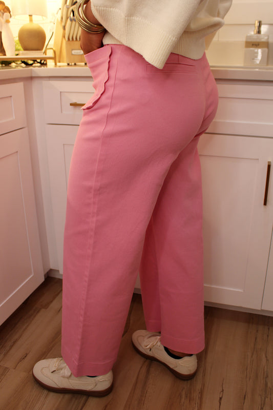 It Girl Scallop Pant - Pink