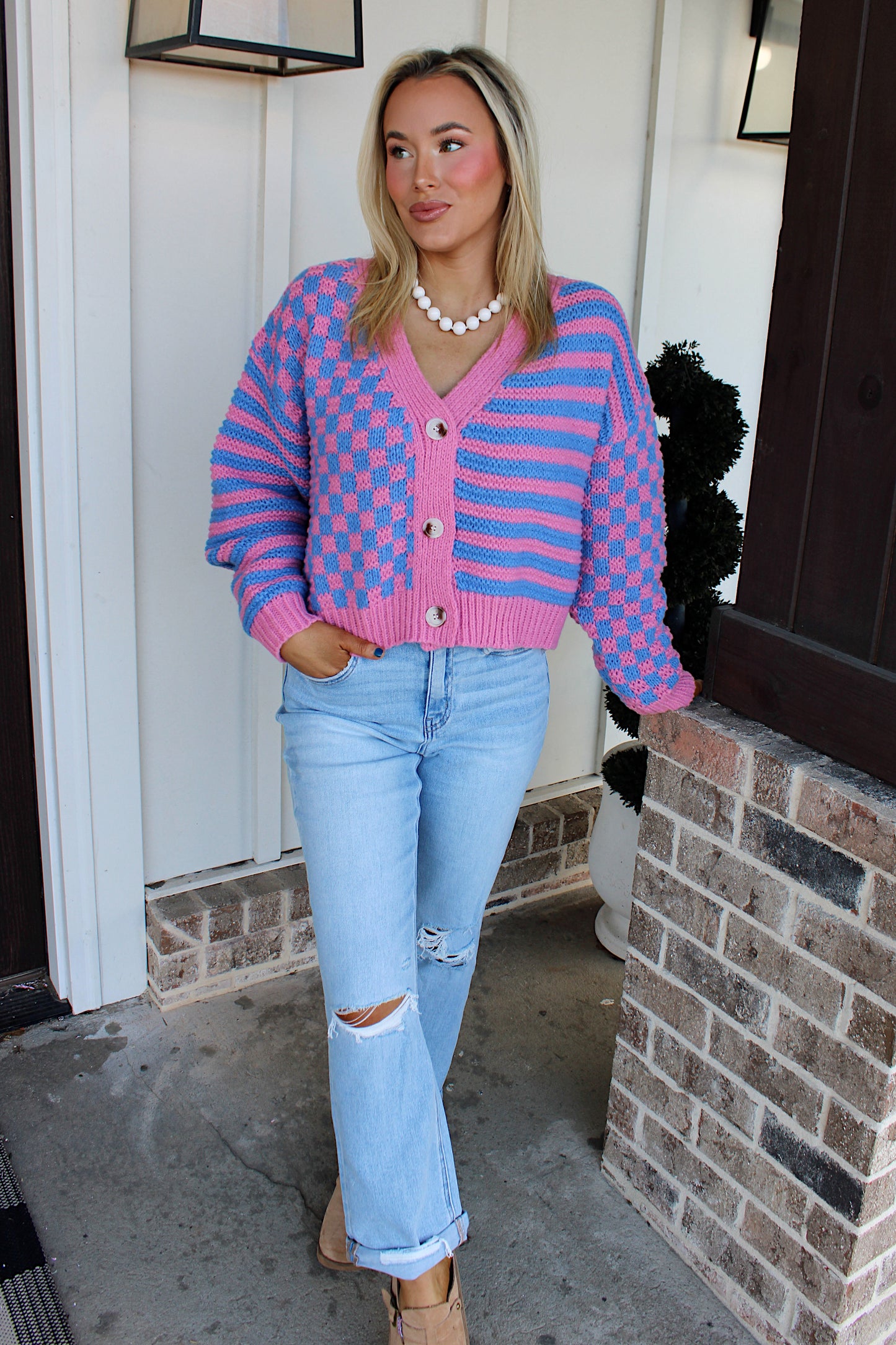 Good Days Button Down Sweater