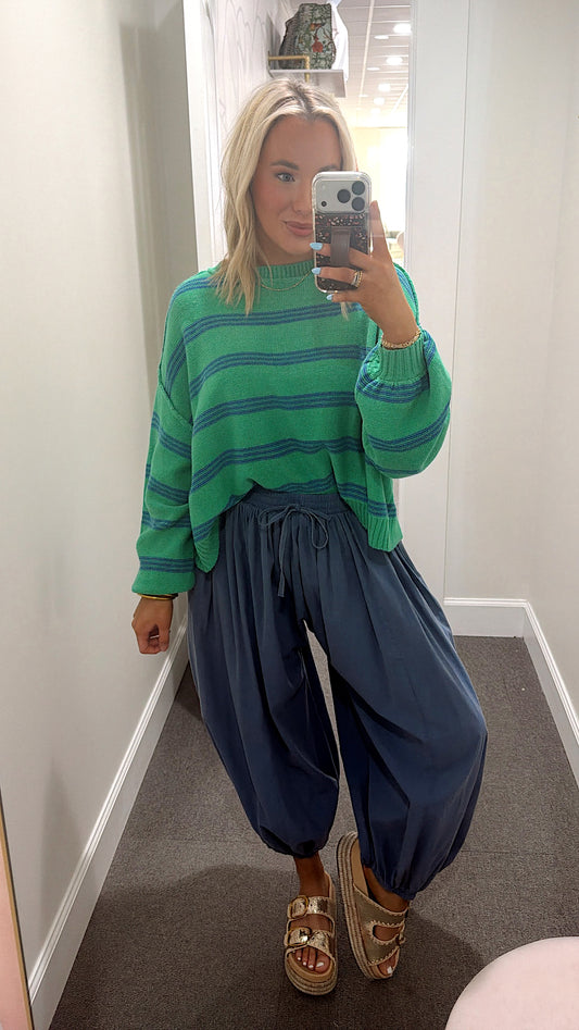 Smiles in Stripes Sweater