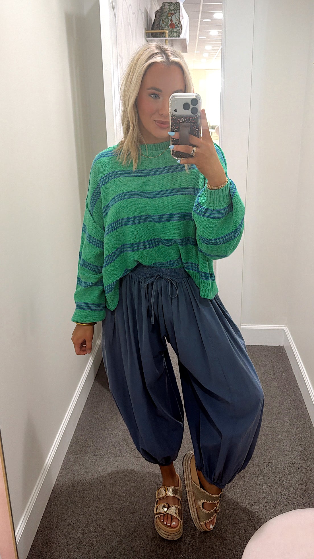 Smiles in Stripes Sweater