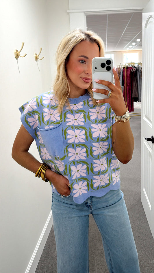 Sweet Sky Blossom Top