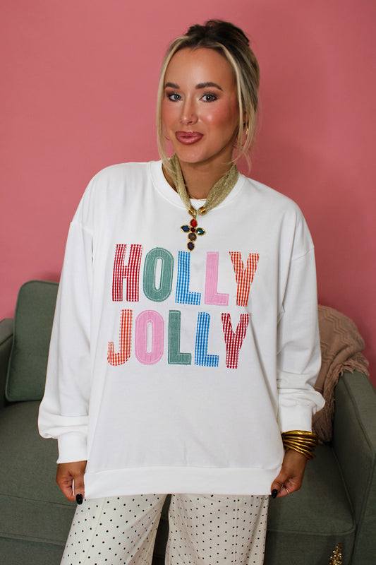 Holly Jolly Patchwork Pullover