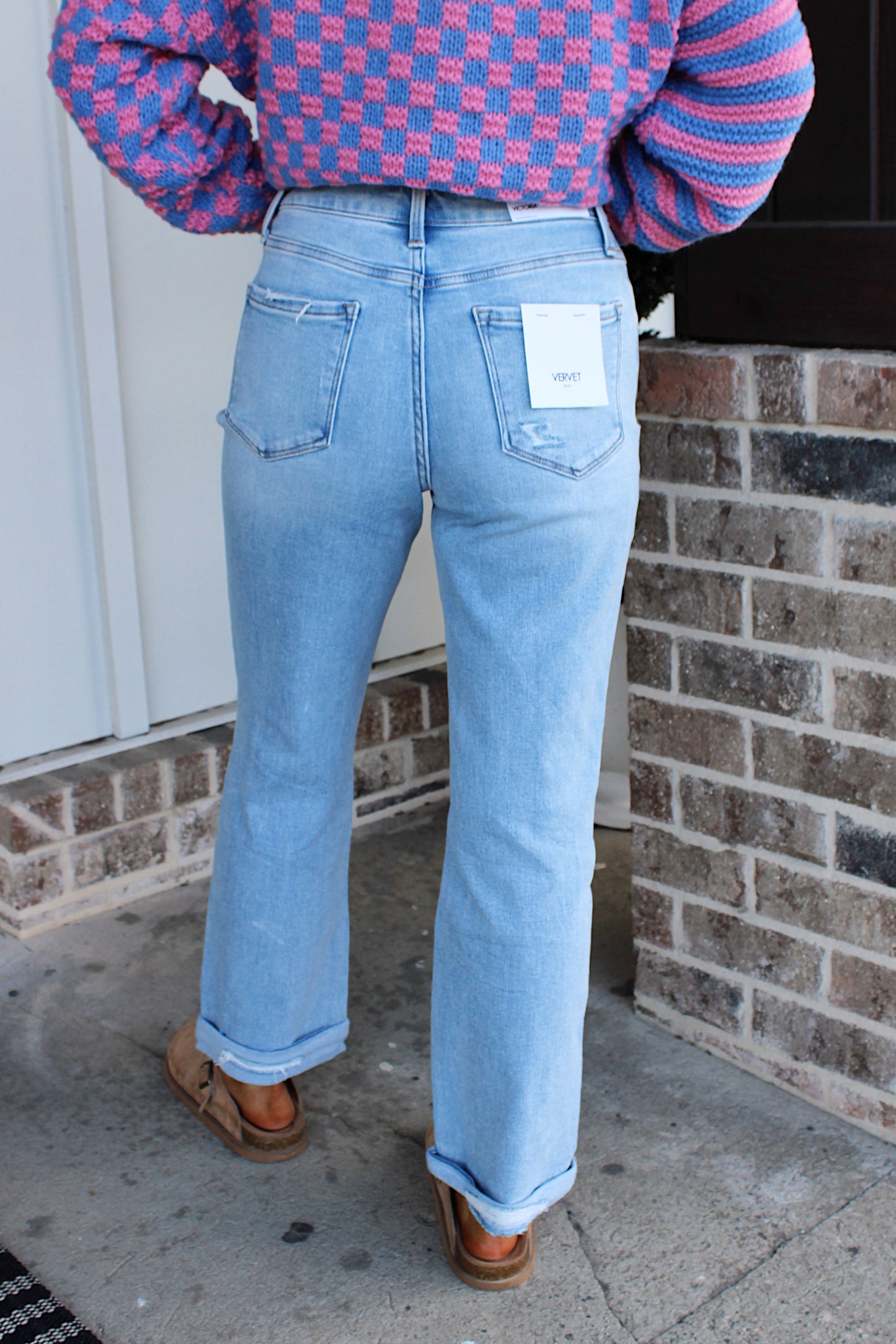 Flying monkey | High Rise Roll Up Crop Straight