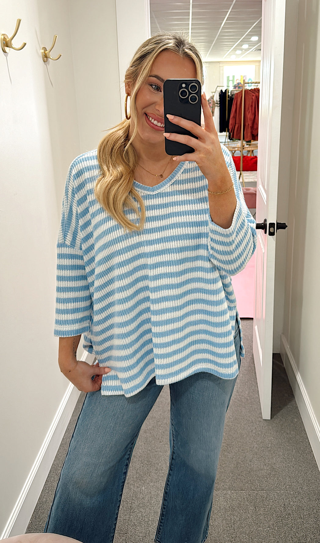 Casual Outing Stripe Top