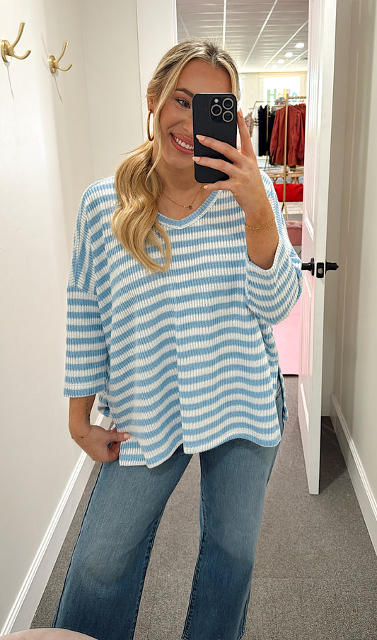 Casual Outing Stripe Top