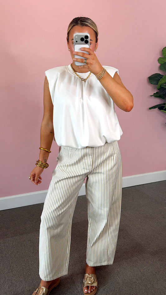 Pinstriped Pattern Pants