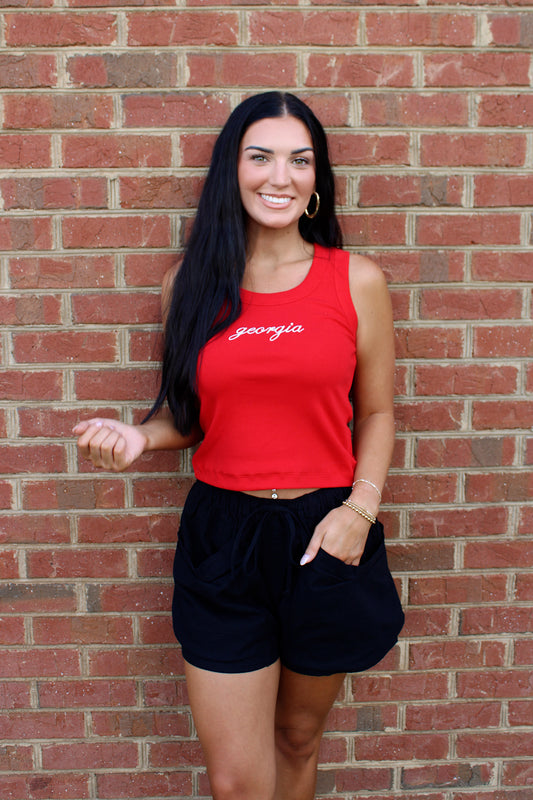 Black Pocket Side Shorts