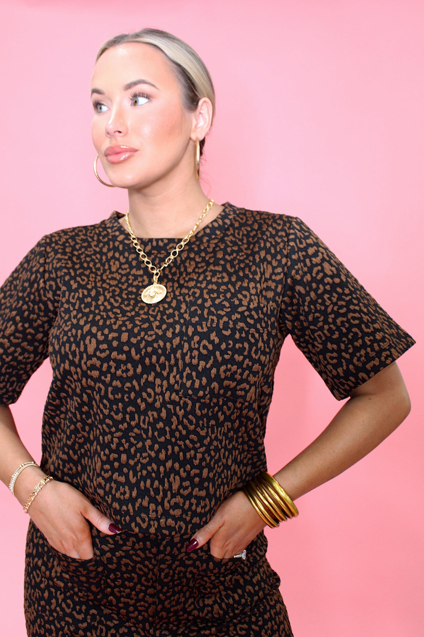 City Chic Leopard Set