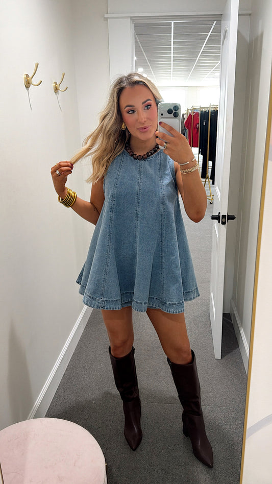 The Denim Babydoll Set