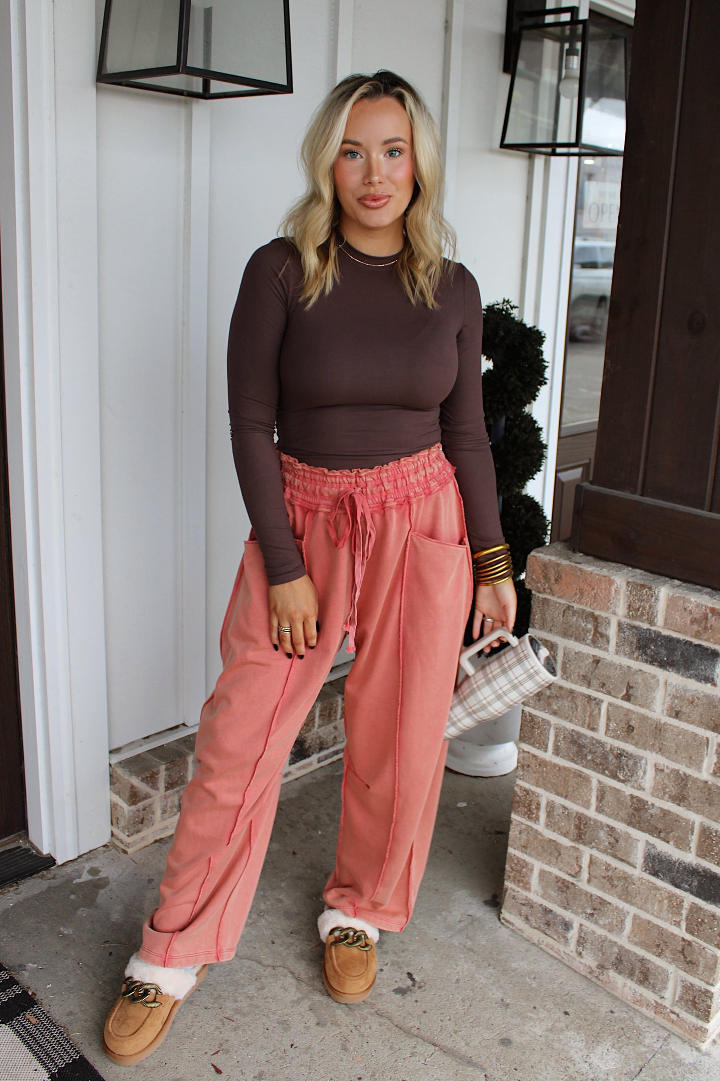 Soft Knit Jersey LS Tee - Chocolate