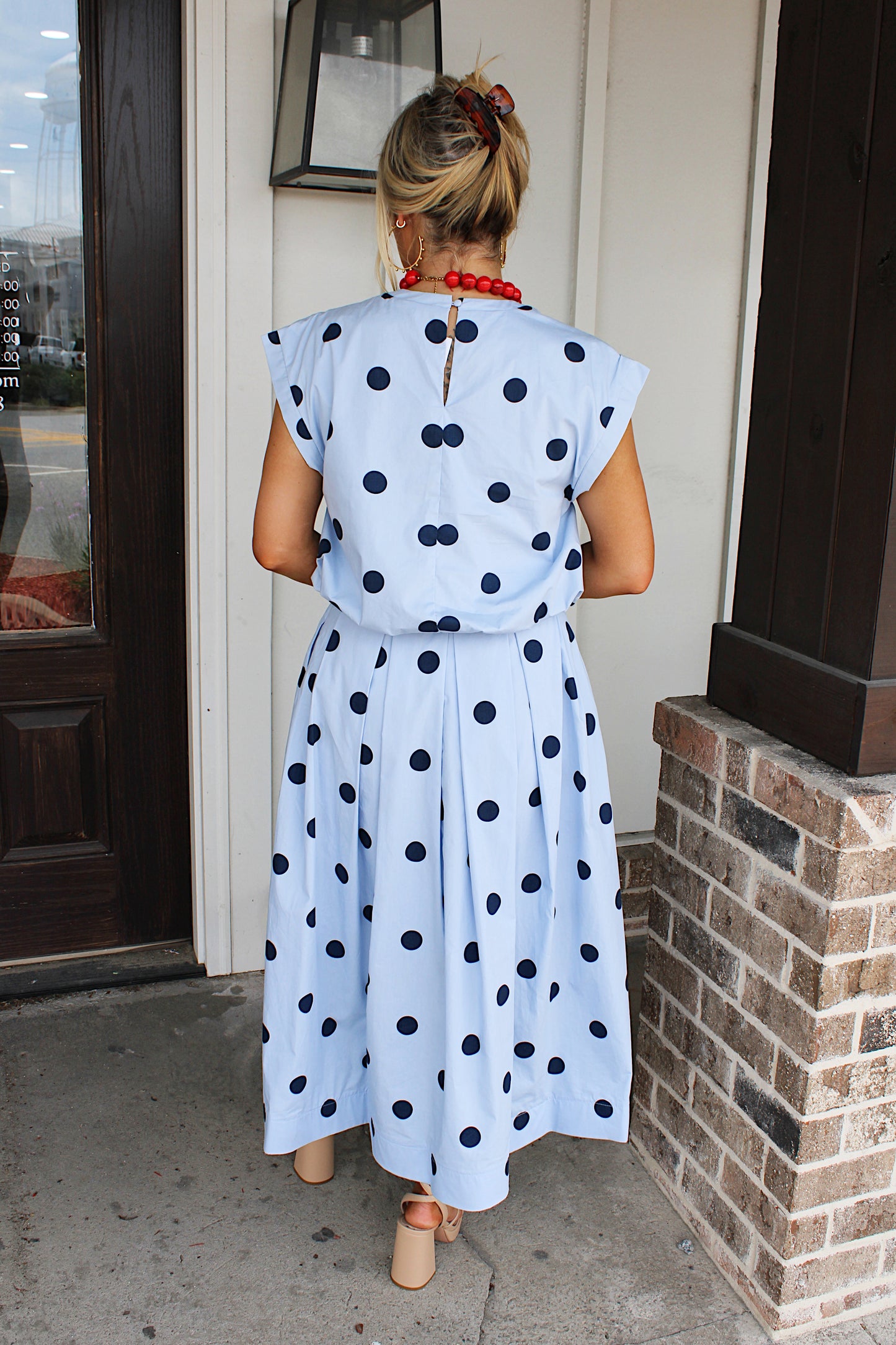 The Graceful Spotted Skirt Set