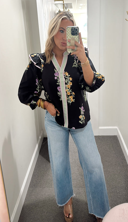 Fallin' for Floral Blouse