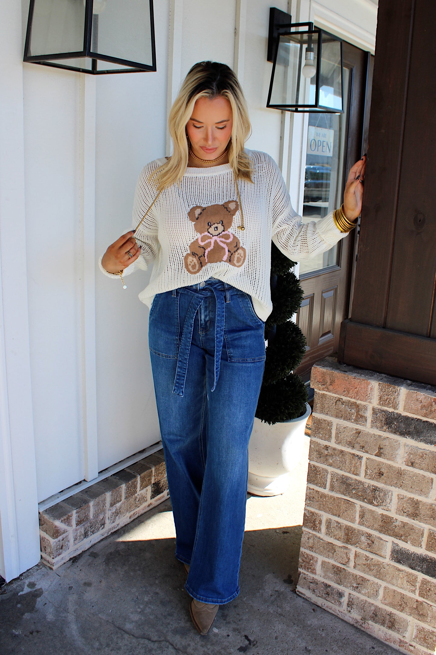 Teddy Bear Knit Sweater