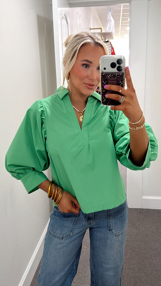 Matcha Moment Blouse