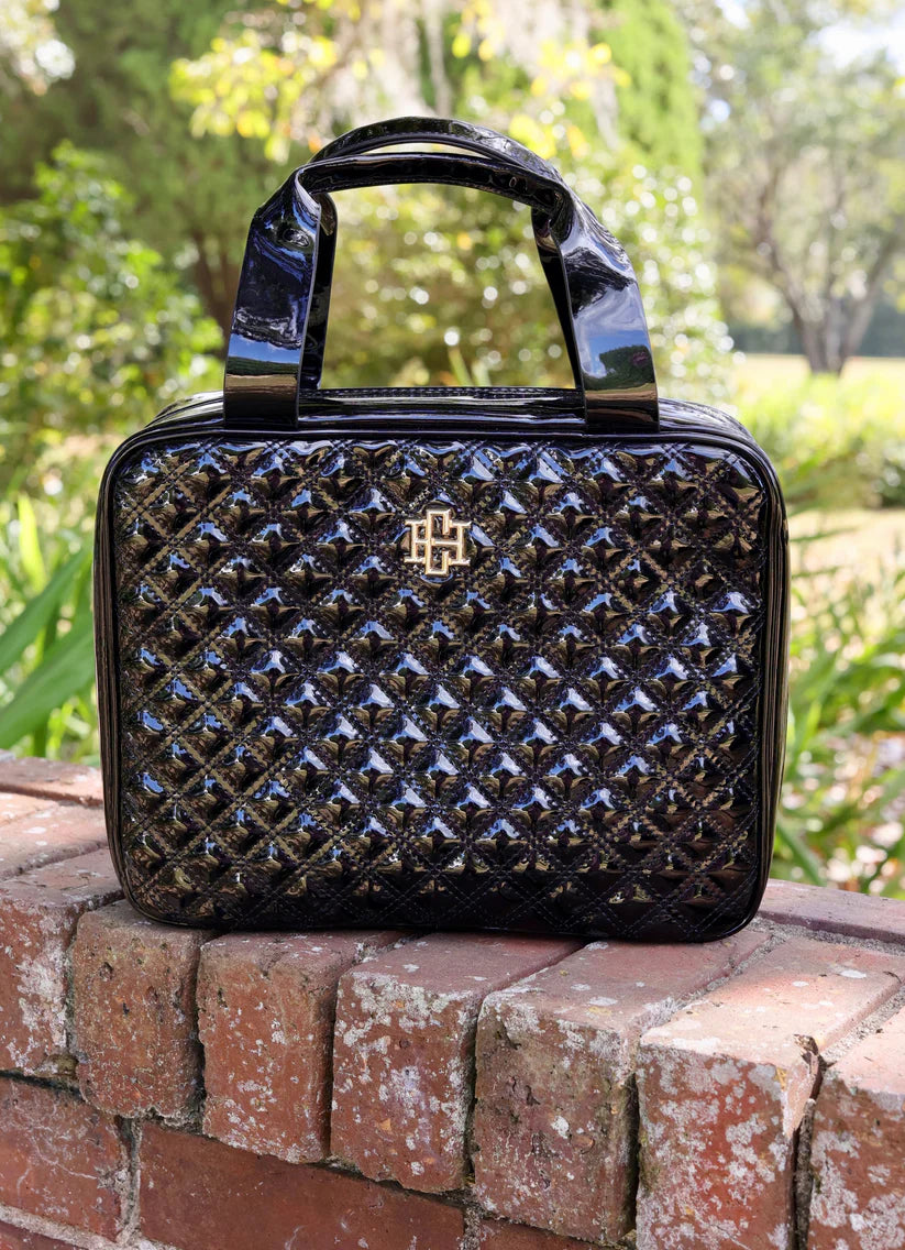 Caroline Hill | Black Patent Large Punta Cana Case
