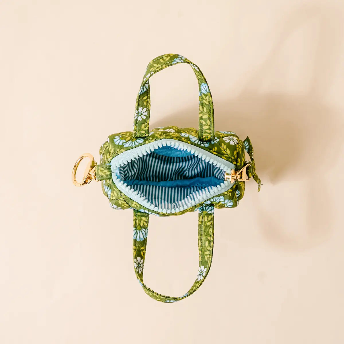 Itty Bitty Duffle Bag Charm - Everbloom Forest Green