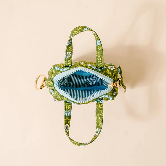 Itty Bitty Duffle Bag Charm - Everbloom Forest Green