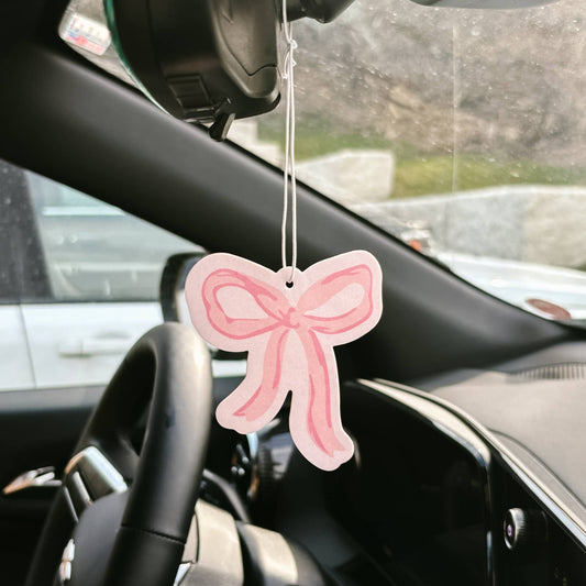 Sweet Ride Car Air Freshener–Bow Pink