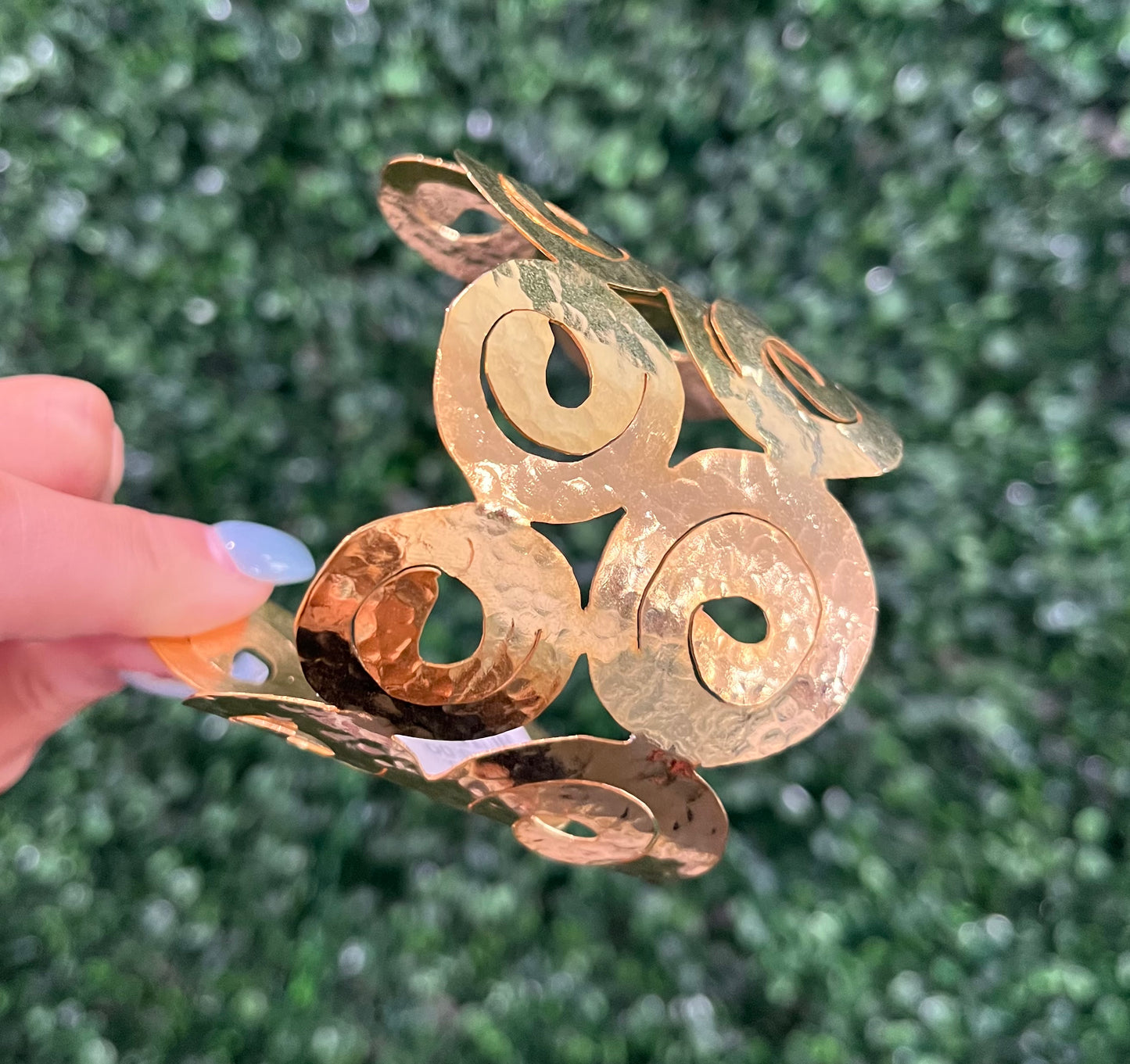 Gold Circle Statement Cuff
