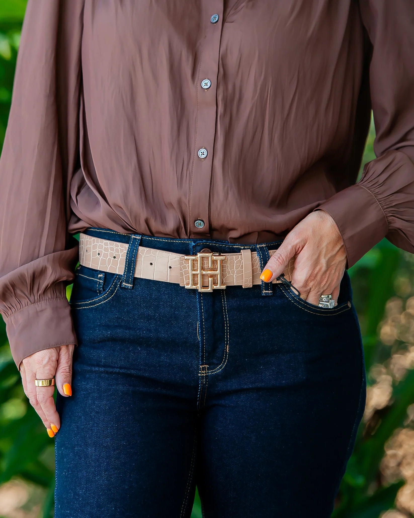 Caroline Hill Bridgette Latte EC Belt ✨ New colors have arrived! ✨ Our favorite Bridgette Belts  main image 3