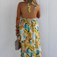 Santorini Sunset Maxi Dress