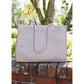 CAROLINE HILL | Nude Patent Shane Tote