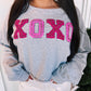 XOXO Graphic Crop Sweatshirt